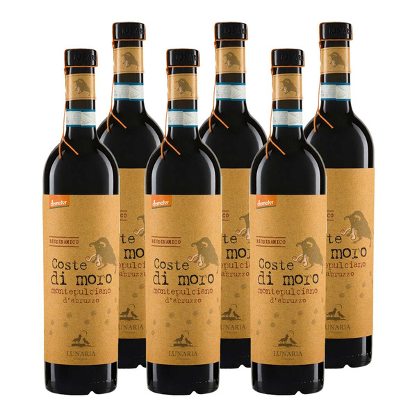 Produktfoto zu Kiste Lunaria Coste di Moro Montepulciano d'Abruzzo 6x0,75L