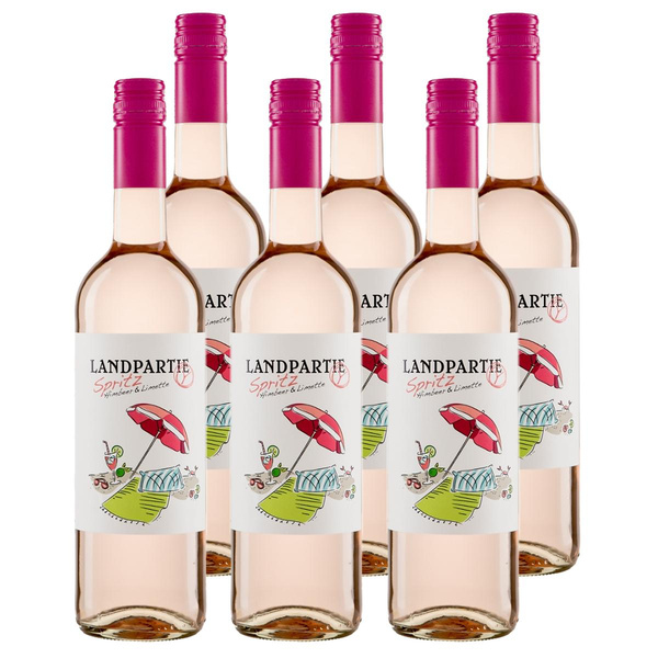 Produktfoto zu Kiste Landpartie Spritz Himbeer & Limette 6x0,75L