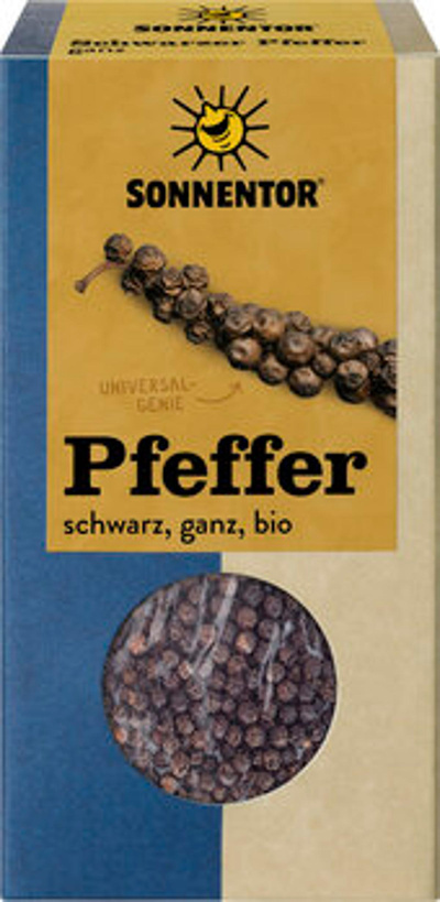 Produktfoto zu Sonnentor Pfeffer schwarz, ganz 55g