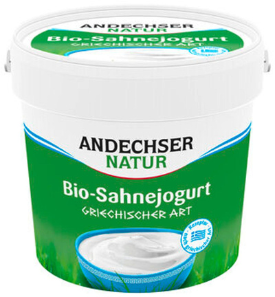 Produktfoto zu Andechser Sahnejoghurt griechischer Art 1kg