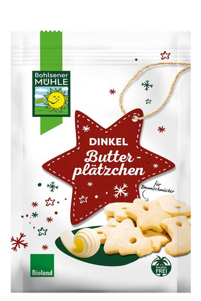 Produktfoto zu Bohlsener Mühle Dinkel Butterplätzchen 125g