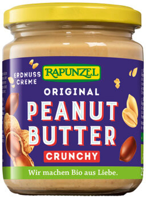 Produktfoto zu Rapunzel Peanutbutter Crunchy 250g