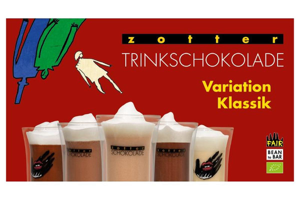 Produktfoto zu Zotter Trinkschokolade Variation Klassik 110g