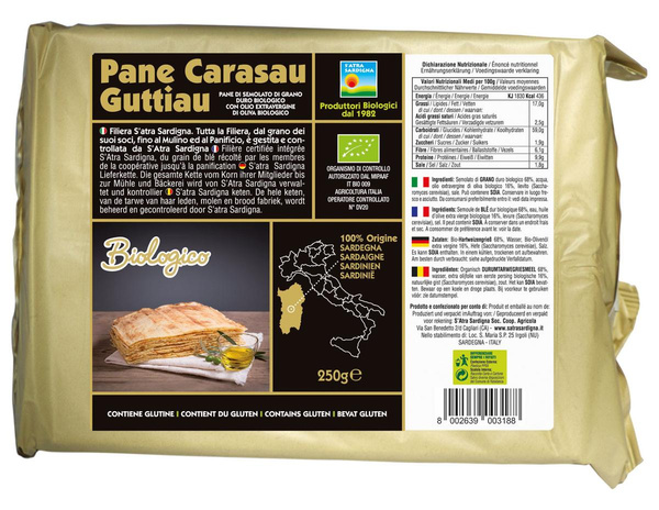 Produktfoto zu Terra Famiglia Hirtenbrot Pane Guttiau 250g