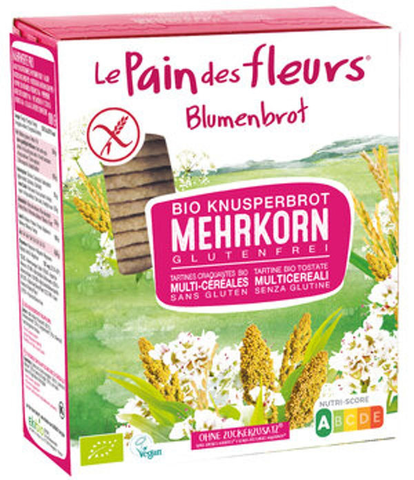 Produktfoto zu Ekibio Blumenbrot Mehrkorn glutenfrei 150g