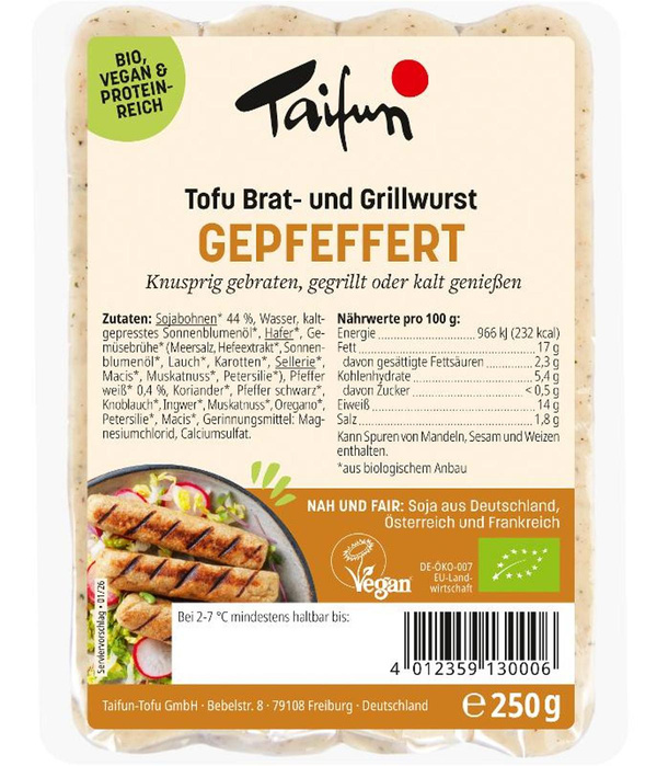 Produktfoto zu Taifun Tofu Grillknacker 250g