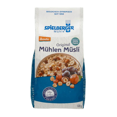 Produktfoto zu Spielberger Mühlen Müsli mit ganzen Haselnüssen 500g