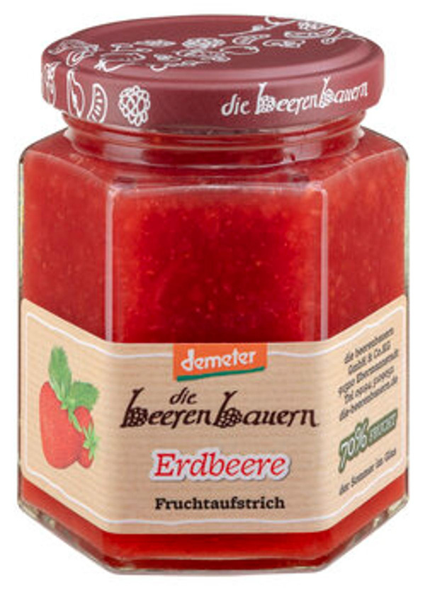 Produktfoto zu Die Beerenbauern Erdbeer-Fruchtaufstrich 200g
