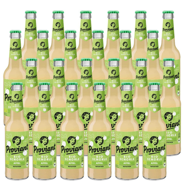 Produktfoto zu Kiste Proviant Apfelschorle naturtrüb 24x0,33l