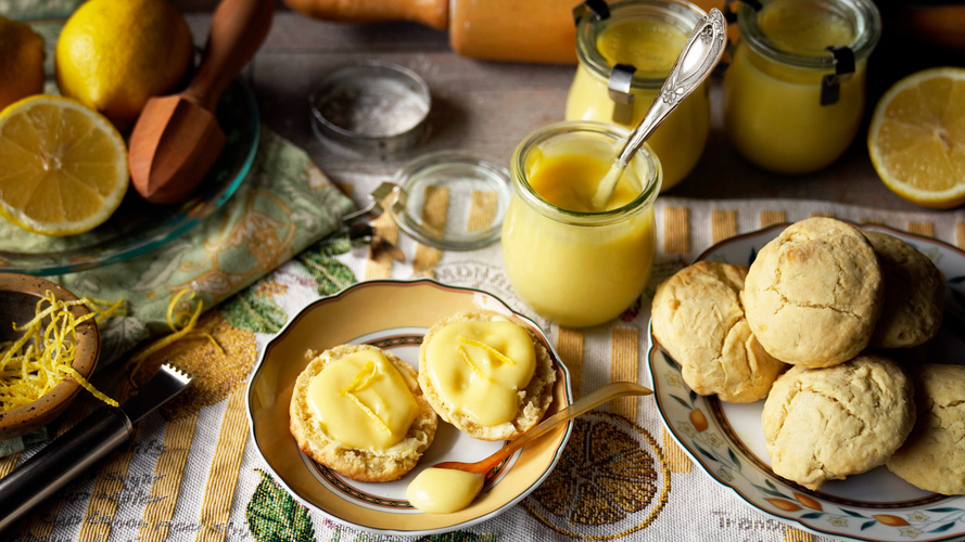 Rezeptbild für Lemon Curd und Scones