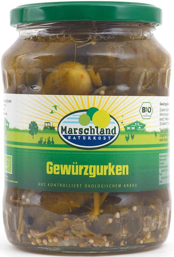 Produktfoto zu Marschland Gewürzgurken 670ml
