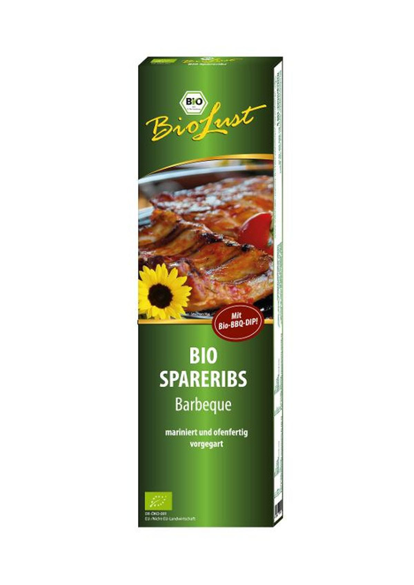 Produktfoto zu Biolust Spare Ribs gegart & mariniert 500g