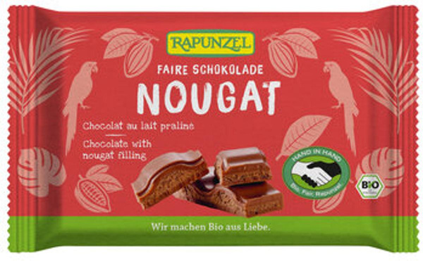 Produktfoto zu Rapunzel Nougat-Schokolade 100g