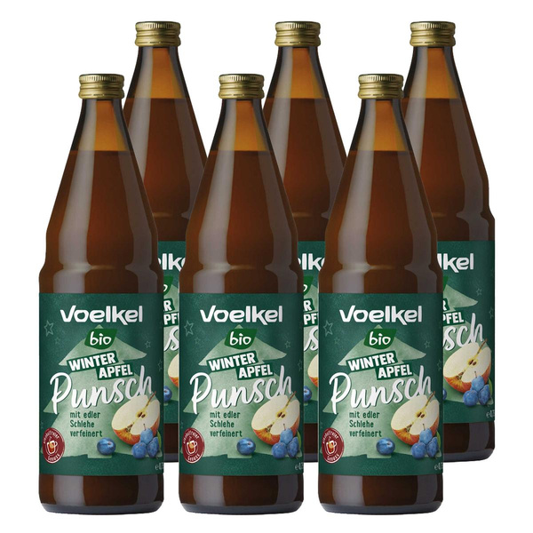 Produktfoto zu Kiste Voelkel Winter Apfel Punsch 6x0,75L