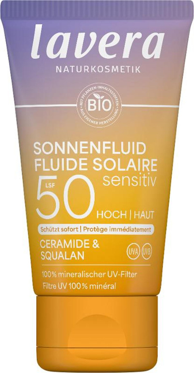 Produktfoto zu Lavera Sonnenfluid Sensitiv LSF 50  40ml