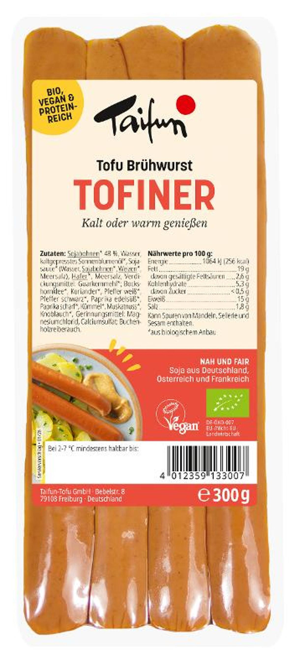 Produktfoto zu Taifun Tofu Wiener 300g