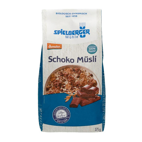 Produktfoto zu Spielberger Mühle Schoko Müsli 375g