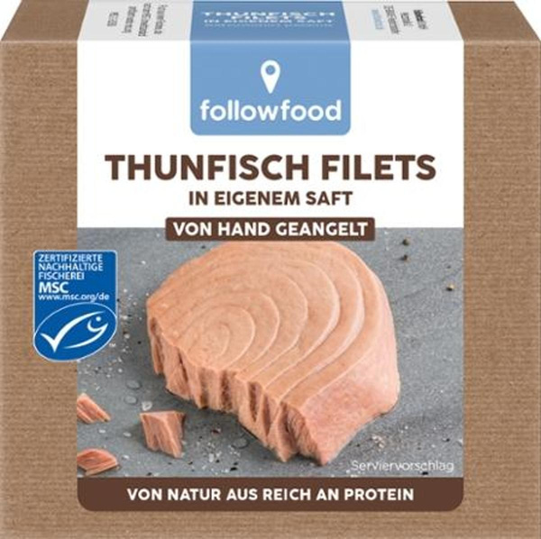 Produktfoto zu followfood Thunfisch im eigenen Saft Natur 130g