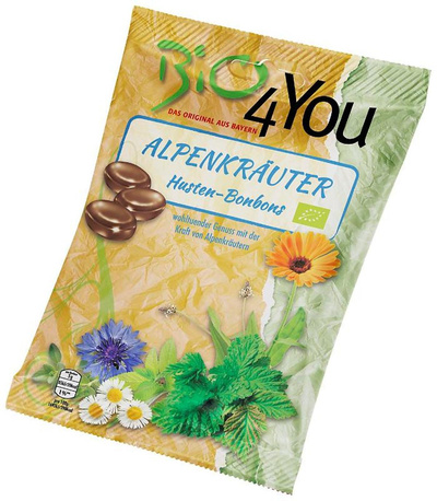 Produktfoto zu Bio4You Alpenkräuter Bonbons 75g