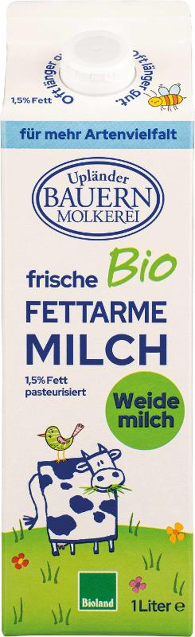 Produktfoto zu Upländer Milch Tüte 1,5% 1L