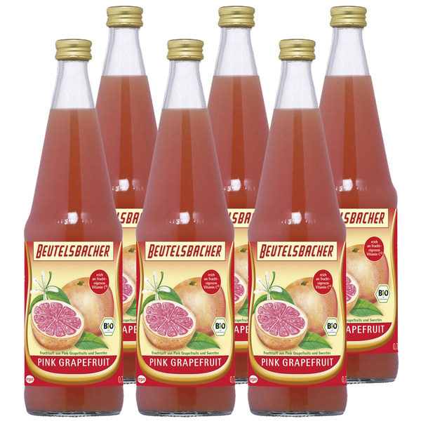Produktfoto zu Kiste Beutelsbacher Pink Grapefruitsaft 6x0,7L