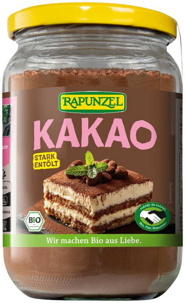 Produktfoto zu Rapunzel Kakaopulver stark entölt, HIH 250g
