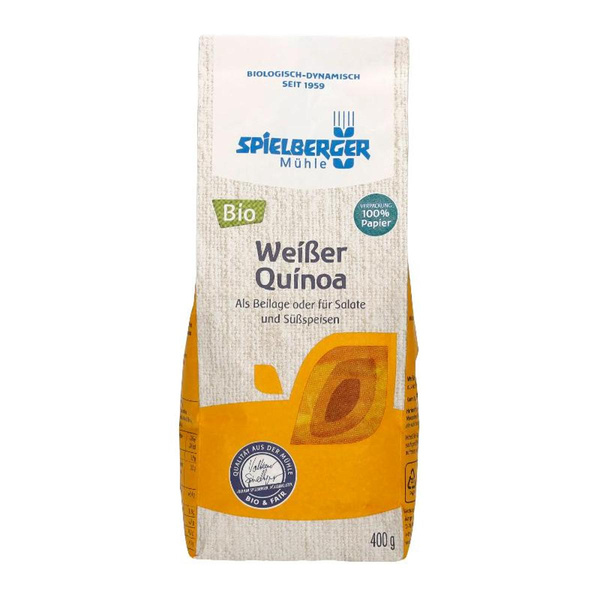 Produktfoto zu Spielberger Mühle Weißer Quinoa 400g