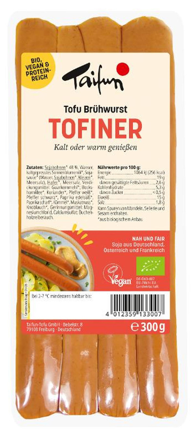 Produktfoto zu Taifun Tofu Wiener 300g