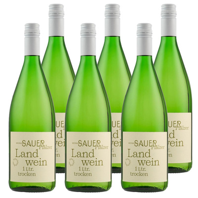 Produktfoto zu Kiste Sauer Pfälzer Landwein 6x1L