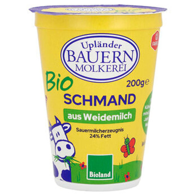 Produktfoto zu Upländer Schmand 24% 200g