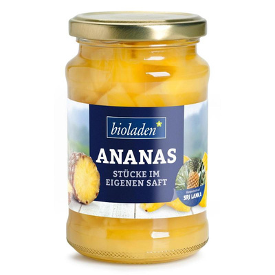 Produktfoto zu Bioladen* Ananas im Glas 370ml