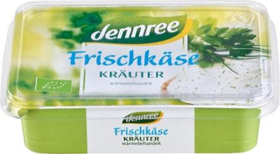 Produktfoto zu dennree Frischkäse Kräuter 150g