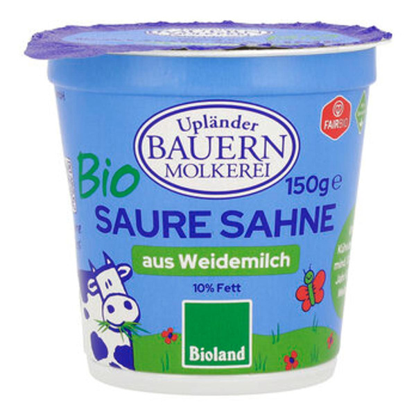 Produktfoto zu Upländer Saure Sahne 10% 150g