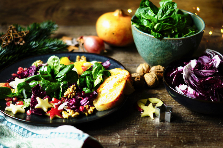 Rezeptbild für Feldsalat festlich