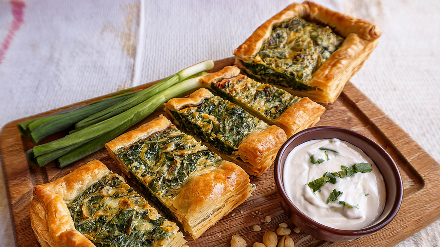 Rezeptbild für Mangold-Feta in Blätterteig