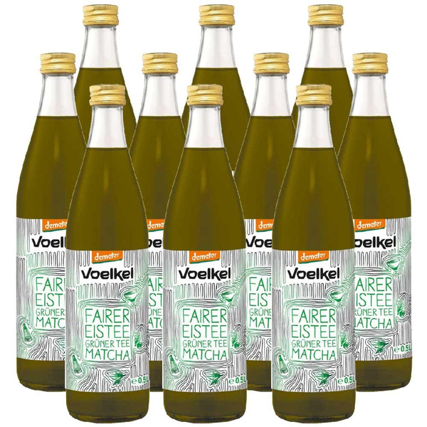 Produktfoto zu Kasten Voelkel Eistee mit Matcha 10x0,5L