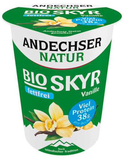 Produktfoto zu Andechser Skyr Vanille 0,2% 400g