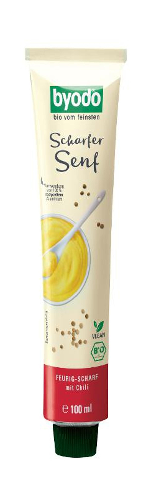Produktfoto zu Byodo Scharfer Senf Tube 100ml