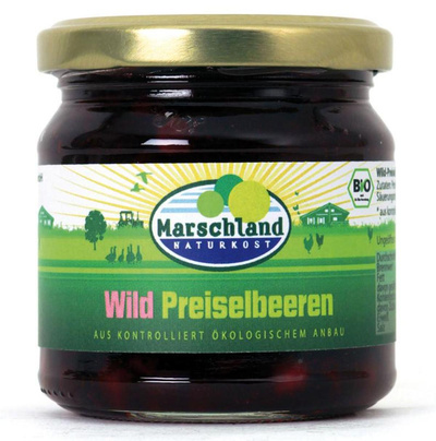 Produktfoto zu Marschland Wild-Preiselbeeren 215ml