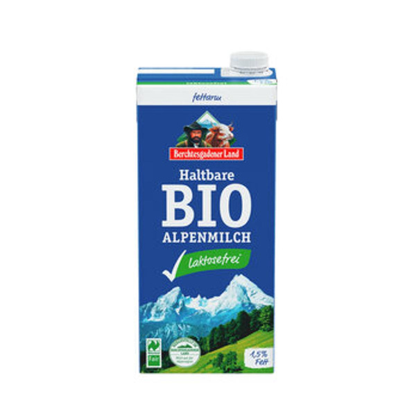 Produktfoto zu Berchtesgadener Land Lactosefreie H-Milch 1,5% 1 L