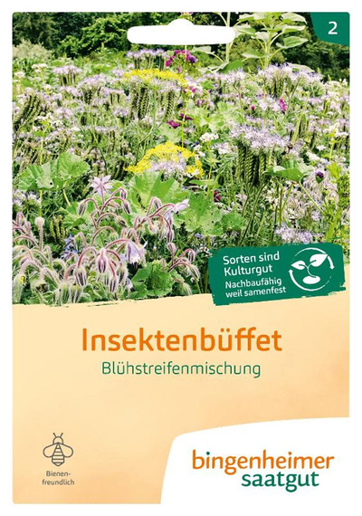 Produktfoto zu Bingenheimer Saatgut Blühstreifenmischung Insektenbuffet Samen