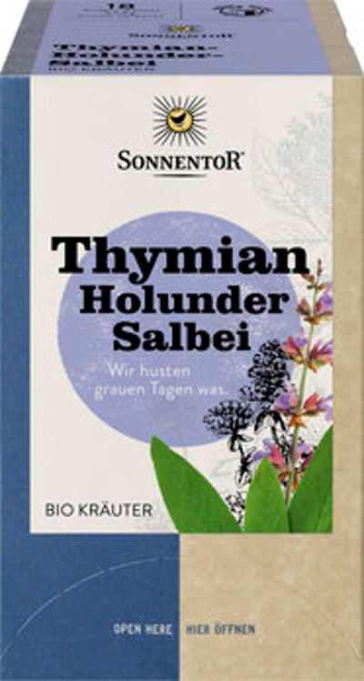 Produktfoto zu SONNENTOR Thymian Holunder Salbei 18 TB