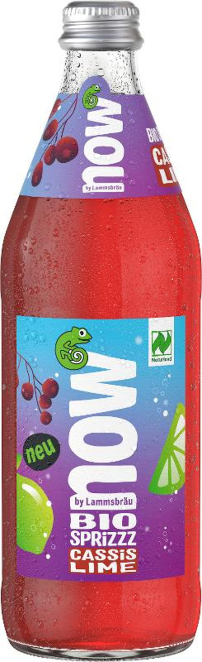 Produktfoto zu now Sprizzz Cassis-Lime 0,5L