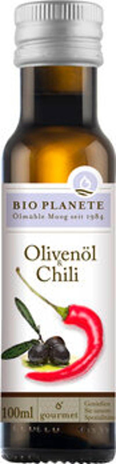 Produktfoto zu Bio Planète Olivenöl mit Chili 100ml