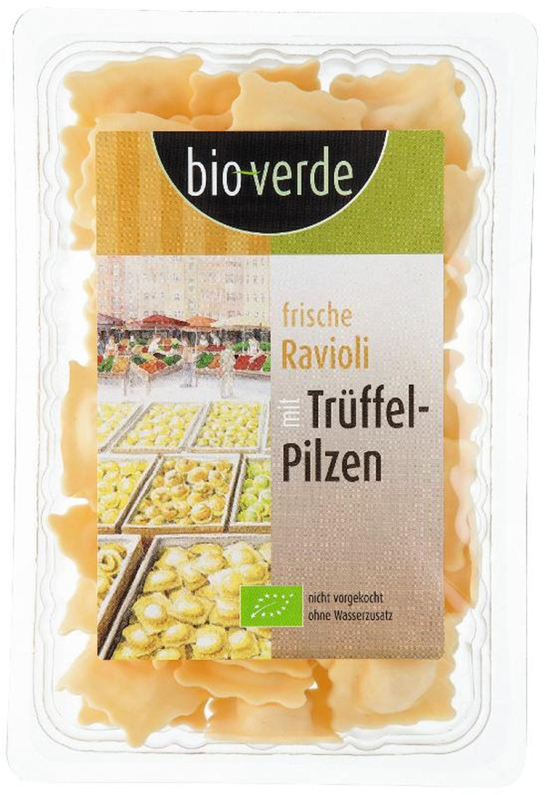 Produktfoto zu bioverde Ravioli mit Trüffelpilzen 250g