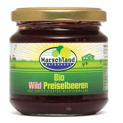 Produktfoto zu Marschland Wild-Preiselbeeren 215ml