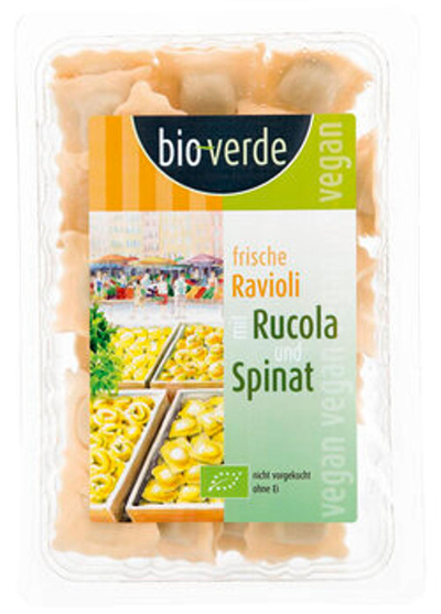 Produktfoto zu bioverde Ravioli Rucola-Spinat-Füllung 250g