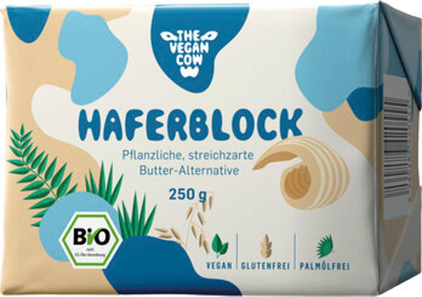 Produktfoto zu The vegan Cow Haferblock Butter Alternative 250g
