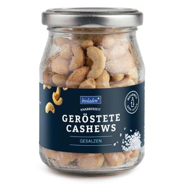 Produktfoto zu Bioladen* geröstete Cashews gesalzen 140g