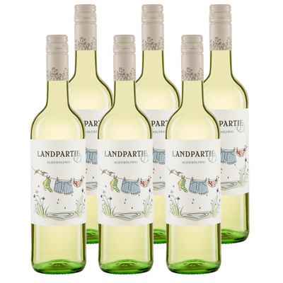 Produktfoto zu Kiste Landpartie weiß alkoholfrei 6x0,75L